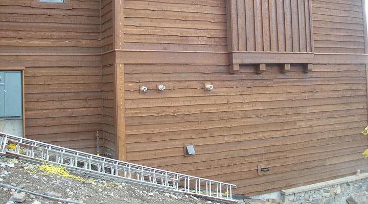Wavy edge Cedar siding